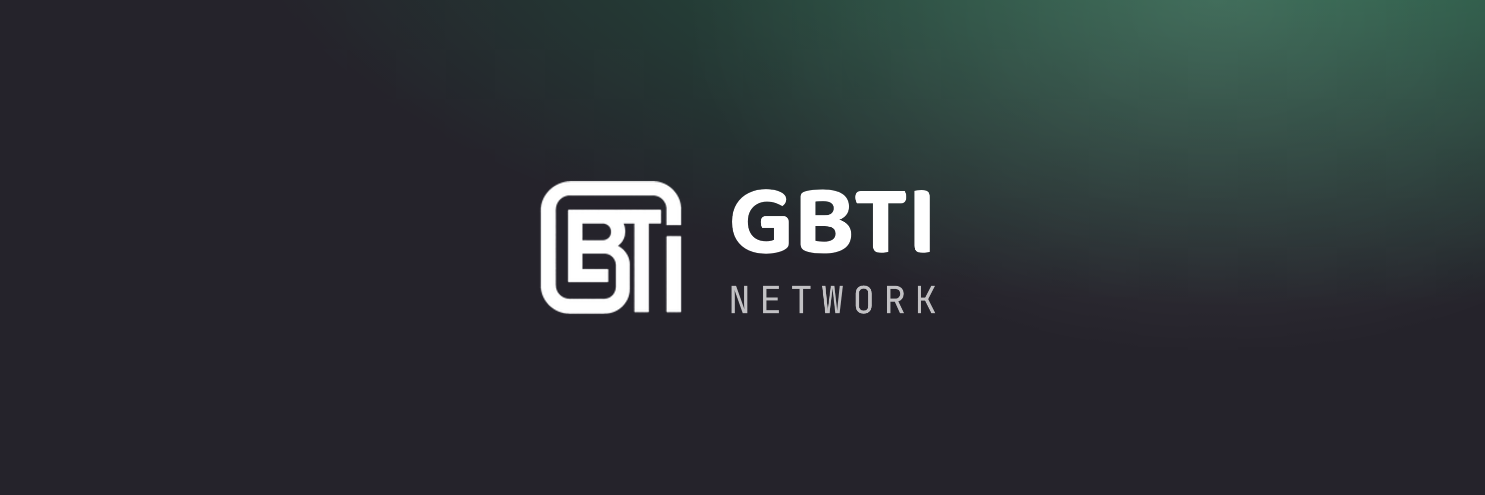 GBTI Bluesky cover, ink, green glow, centered lockup